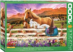 EUROGRAPHICS CASSE-TÊTE 1000 PIÈCES - CHEVAL & POULAIN #6000-6108
